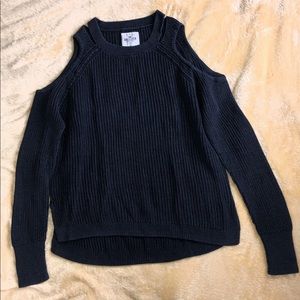 Cold shoulder sweater